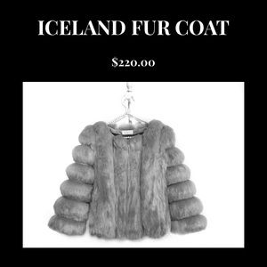 Azurra Dubai Grey Fur Coat